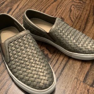 Metallic Basketweave Flats